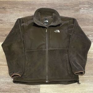 The North Face Brown Polartec Fleece Zip-up Hiking Jacket Womens Size Large